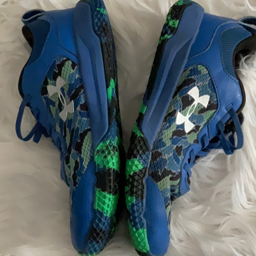 Under Armour Blue and Green Athletic Sneakers - Picture 8 of 16